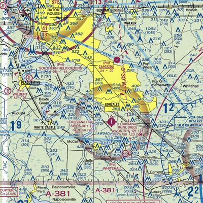 Double H Ranch Airport (0LA1) VFR Sectional  Gaming Mouse Pad