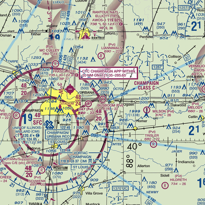 Busboom RLA Restricted Landing Area (0LL5) VFR Sectional  Gaming Mouse Pad