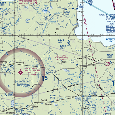 Young's Airport (0MI6) VFR Sectional  Gaming Mouse Pad