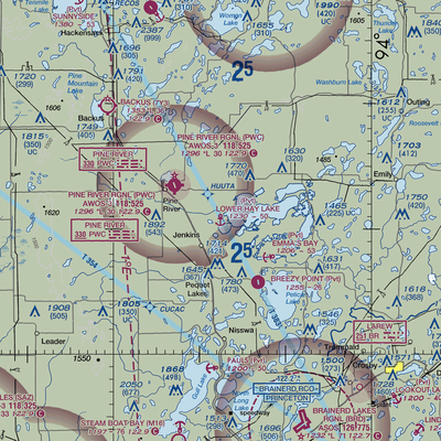 Lower Hay Lake Seaplane Base (0MN3) VFR Sectional  Gaming Mouse Pad