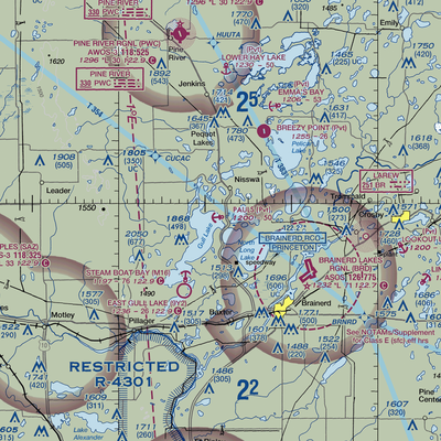 Paul's Seaplane Base (0MN4) VFR Sectional  Gaming Mouse Pad