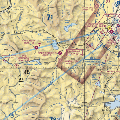 Hanson Airport (0MT6) VFR Sectional  Gaming Mouse Pad