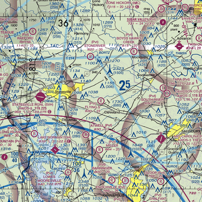 Flying S Ranch Airport (0NC8) VFR Sectional  Gaming Mouse Pad