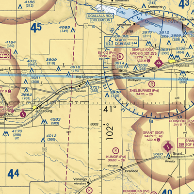 Newman Airport (0NE5) VFR Sectional  Gaming Mouse Pad