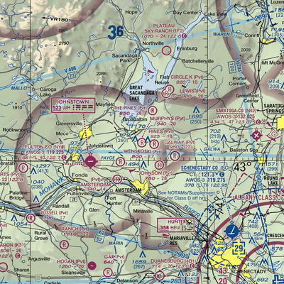 Murphys Landing Strip (0NY7) VFR Sectional  Gaming Mouse Pad