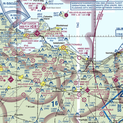 Galloway Airport (0OI3) VFR Sectional  Gaming Mouse Pad