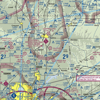 Ellis/Harvey Airport (0OK6) VFR Sectional  Gaming Mouse Pad