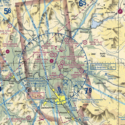 East Oregon Cattle Co Airport (0OR5) VFR Sectional  Gaming Mouse Pad