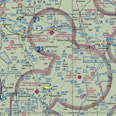 Nichols Airport (0PN5) VFR Sectional  Gaming Mouse Pad