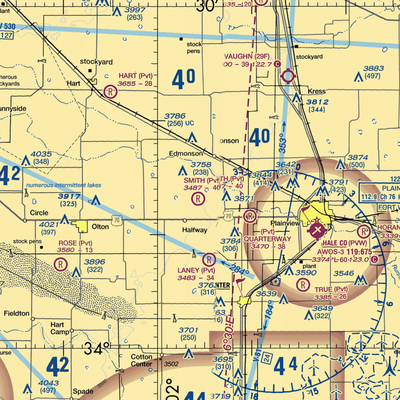 Smith Farms Airport (0TA2) VFR Sectional  Gaming Mouse Pad