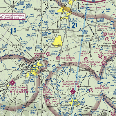 R & S Buzzard Airport (0TN0) VFR Sectional  Gaming Mouse Pad