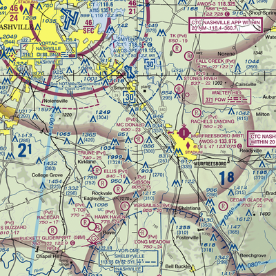 Mc Donald Airport (0TN5) VFR Sectional  Gaming Mouse Pad