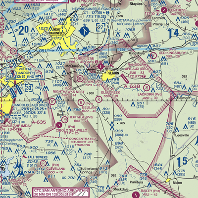 Elm Creek Airpark (0TX6) VFR Sectional  Gaming Mouse Pad