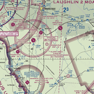 Dunbar Ranch Airport (0XS8) VFR Sectional  Gaming Mouse Pad