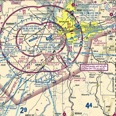 Homeport Airport (11WA) VFR Sectional  Gaming Mouse Pad