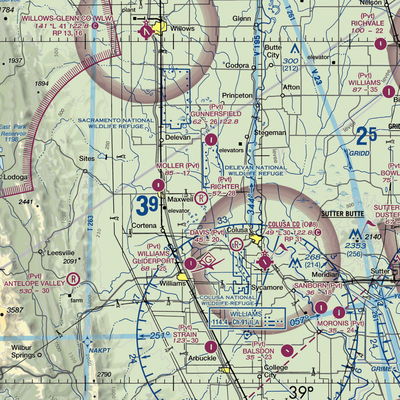 Richter Airport (12CN) VFR Sectional  Gaming Mouse Pad