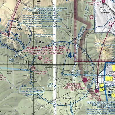 Waltenberry Field Ultralightport (13AZ) VFR Sectional  Gaming Mouse Pad