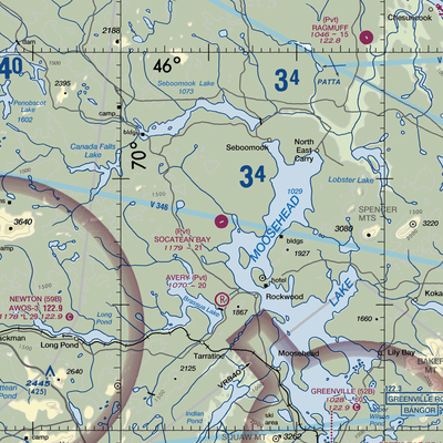 Socatean Bay Airport (13ME) VFR Sectional  Gaming Mouse Pad