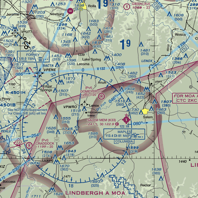 Domeyer Airport (13MO) VFR Sectional  Gaming Mouse Pad