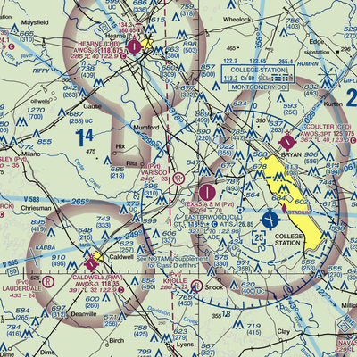 Varisco Airport (13TE) VFR Sectional  Gaming Mouse Pad