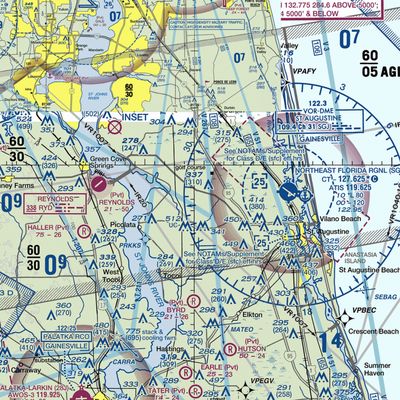 Sunshine Farms Airport (14FD) VFR Sectional  Gaming Mouse Pad