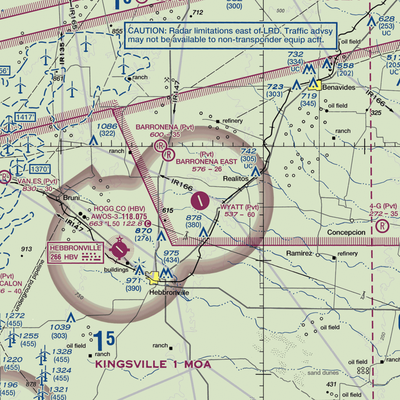 O S Wyatt Airport (14TS) VFR Sectional  Gaming Mouse Pad