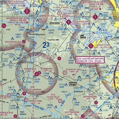 Keyes Ranch Airport (14TX) VFR Sectional  Gaming Mouse Pad