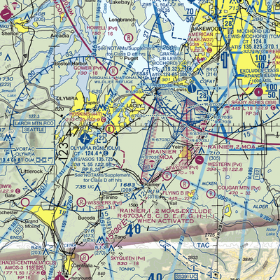 Lz Ranch Airport (14WA) VFR Sectional  Gaming Mouse Pad