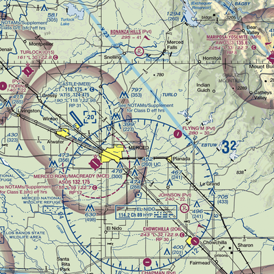 Hunt Farms Airport (15CL) VFR Sectional  Gaming Mouse Pad