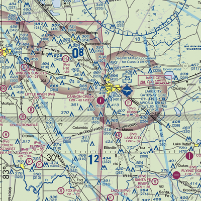 Cannon Creek Airpark (15FL) VFR Sectional  Gaming Mouse Pad