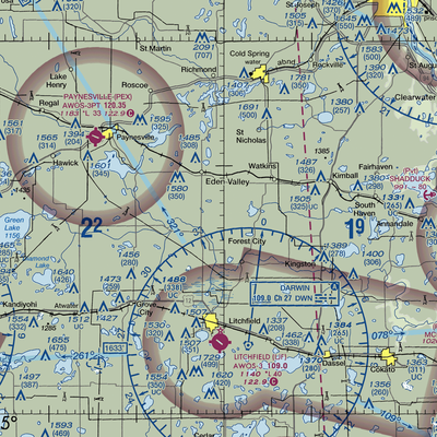 Tyler Farms Airport (15MN) VFR Sectional  Gaming Mouse Pad