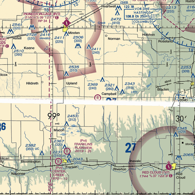 Sindt Airport (15NE) VFR Sectional  Gaming Mouse Pad