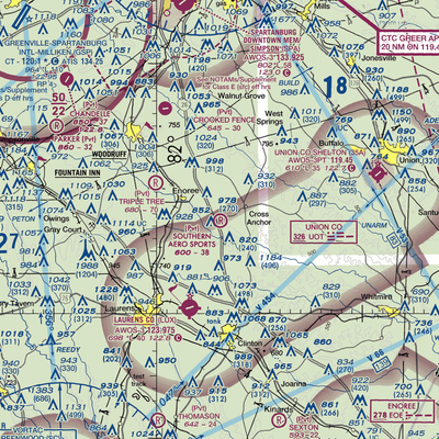 Southern Aero Sports Airport (16SC) VFR Sectional  Gaming Mouse Pad