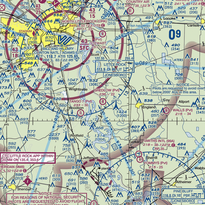 Bredlow Farm Airport (17AR) VFR Sectional  Gaming Mouse Pad