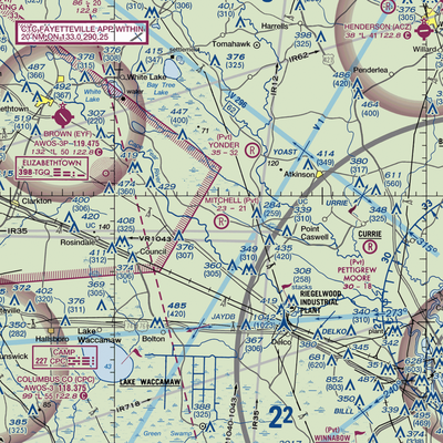 Mitchell Field (17NC) VFR Sectional  Gaming Mouse Pad