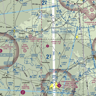 Kimzey Airport (17TX) VFR Sectional  Gaming Mouse Pad