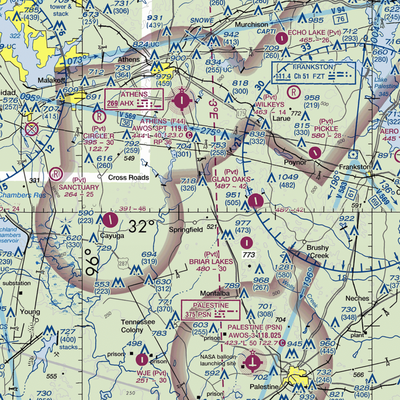 Jacksonville / Hunter Field (17XA) VFR Sectional  Gaming Mouse Pad