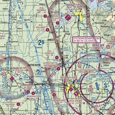 Bowles Airport (18CL) VFR Sectional  Gaming Mouse Pad