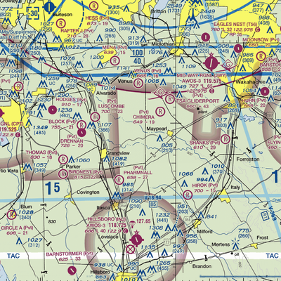 Draggintail Acres Airport (19XS) VFR Sectional  Gaming Mouse Pad