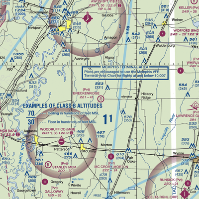 Breckenridge Airport (1AR0) VFR Sectional  Gaming Mouse Pad