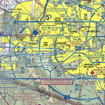 Paradise Air Park (1AZ2) VFR Sectional  Gaming Mouse Pad