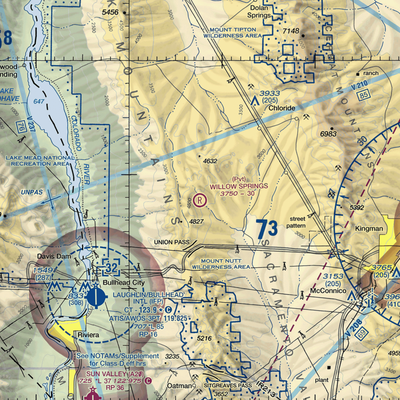 Willow Springs Ranch Airport (1AZ8) VFR Sectional  Gaming Mouse Pad