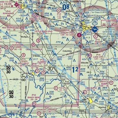 Z Ranch Airport (1FL3) VFR Sectional  Gaming Mouse Pad