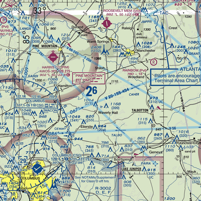 Waverly Landing Airport (1GE9) VFR Sectional  Gaming Mouse Pad