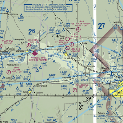 Keyser Airport (1KS5) VFR Sectional  Gaming Mouse Pad