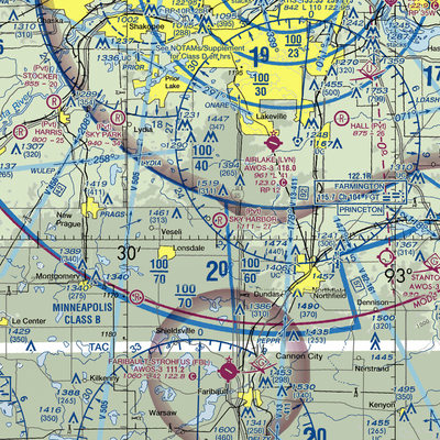 Sky Harbor Residential Airpark (1MN8) VFR Sectional  Gaming Mouse Pad