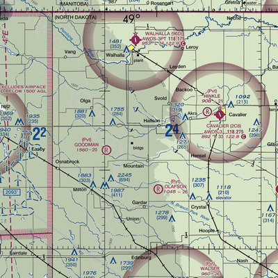 Bohn Airstrip (1NA0) VFR Sectional  Gaming Mouse Pad