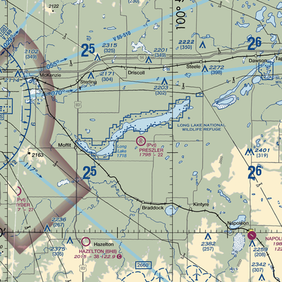 Preszler Airstrip (1NA8) VFR Sectional  Gaming Mouse Pad