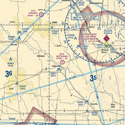 Witthuhn Airport (1NE2) VFR Sectional  Gaming Mouse Pad