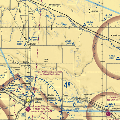 Miller Airstrip (1NE6) VFR Sectional  Gaming Mouse Pad